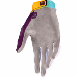 Leatt 2.5 X-Flow Contrast Gants de motocross, noir-bleu-jaune, taille S pour Hommes