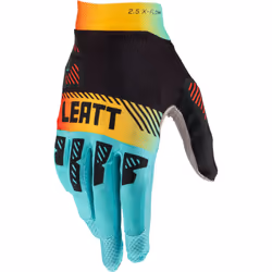Leatt 2.5 X-Flow Contrast Gants de motocross, noir-bleu-jaune, taille XL pour Hommes