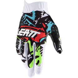 Leatt 1.5 GripR Zebra Gants de motocross, noir-blanc-rouge-bleu, taille XL pour Hommes