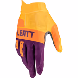 Leatt 1.5 GripR Gants de motocross pour enfants, pourpre-jaune, taille S pour Des gamins