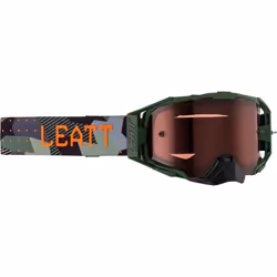 Leatt Velocity 6.5 Lunettes de motocross, noir-vert pour Hommes