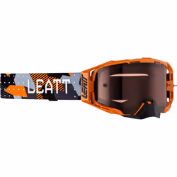 Leatt Velocity 6.5 Lunettes de motocross, noir-orange pour Hommes