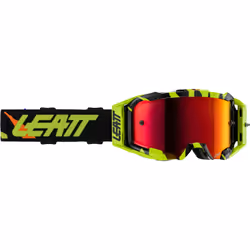 Leatt Velocity 5.5 Iriz Tiger Lunettes de motocross, noir-jaune pour Hommes