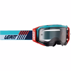 Leatt Velocity 5.5 Aqua Light Lunettes de motocross, rouge-bleu pour Hommes