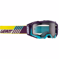Leatt Velocity 5.5 Aqua Light Lunettes de motocross, pourpre-jaune pour Hommes
