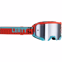 Leatt Velocity 4.5 Iriz CT Lunettes de motocross, rouge-bleu pour Hommes