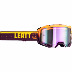 Leatt Velocity 4.5 Iriz CT Lunettes de motocross, pourpre-jaune pour Hommes