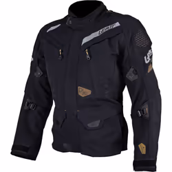 Leatt ADV DriTour 7.5 veste textile de moto imperméable, noir-gris, taille M pour Hommes