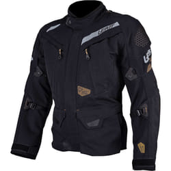 Leatt ADV DriTour 7.5 veste textile de moto imperméable, noir-gris, taille 2XL pour Hommes