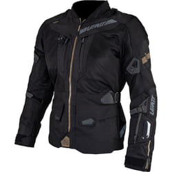 Leatt ADV FlowTour 7.5 veste textile de moto imperméable, noir-gris, taille M pour Hommes