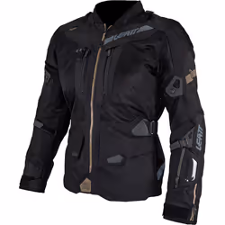 Leatt ADV FlowTour 7.5 veste textile de moto imperméable, noir-gris, taille XL pour Hommes