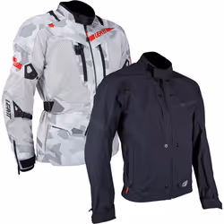 Leatt ADV FlowTour 7.5 veste textile de moto imperméable, noir-gris-rouge, taille 2XL pour Hommes - Vue supplémentaire 3