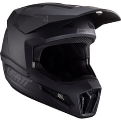 Leatt 2.5 V24 Stealth Casque de motocross, noir, taille XL pour Hommes