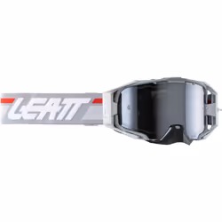 Leatt Velocity 6.5 Iriz 2024 Lunettes de motocross, gris-rouge pour Hommes