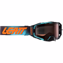 Leatt Velocity 6.5 Mint 2024 Lunettes de motocross, bleu-orange pour Hommes