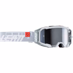 Leatt Velocity 5.5 Iriz Logo 2024 Lunettes de motocross, gris-rouge pour Hommes