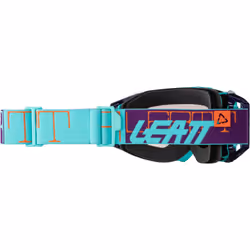 Leatt Velocity 5.5 Iriz Logo 2024 Lunettes de motocross, bleu-pourpre-orange pour Hommes