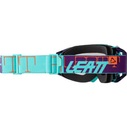 Leatt Velocity 5.5 Iriz Logo 2024 Lunettes de motocross, bleu-pourpre-orange pour Hommes