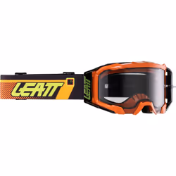 Leatt Velocity 5.5 Dots 2024 Lunettes de motocross, noir-orange pour Hommes