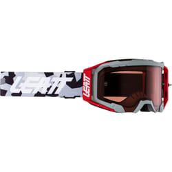 Leatt Velocity 5.5 Camo 2024 Lunettes de motocross, gris-rouge pour Hommes