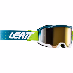 Leatt Velocity 4.5 Iriz Classic 2024 Lunettes de motocross, bleu-jaune pour Hommes