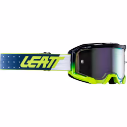 Leatt Velocity 4.5 Iriz Classic 2024 Lunettes de motocross, blanc-bleu-jaune-multicolore pour Hommes