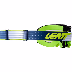 Leatt Velocity 4.5 Iriz Classic 2024 Lunettes de motocross, blanc-bleu-jaune-multicolore pour Hommes
