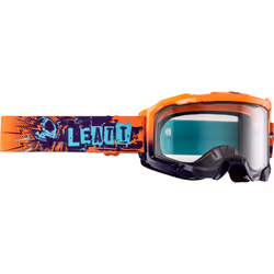 Leatt Velocity 4.5 Graffiti 2024 Lunettes de motocross, bleu-pourpre-orange pour Hommes