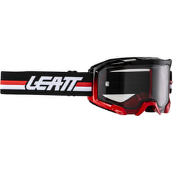 Leatt Velocity 4.5 Stripes 2024 Lunettes de motocross, noir-blanc-rouge pour Hommes