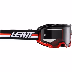 Leatt Velocity 4.5 Stripes 2024 Lunettes de motocross, noir-blanc-rouge pour Hommes