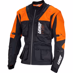 Leatt 5.5 Enduro 2023 Veste de motocross, noir-orange, taille 2XL pour Hommes