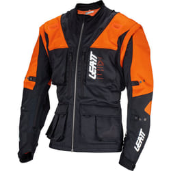 Leatt 5.5 Enduro 2023 Veste de motocross, noir-orange, taille 2XL pour Hommes