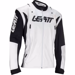 Leatt 4.5 Lite Veste de motocross imperméable, noir-gris-rouge, taille M pour Hommes