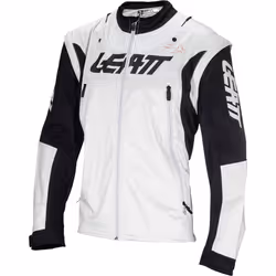 Leatt 4.5 Lite Veste de motocross imperméable, noir-gris-rouge, taille L pour Hommes