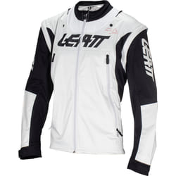 Leatt 4.5 Lite Veste de motocross imperméable, noir-gris-rouge, taille 2XL pour Hommes