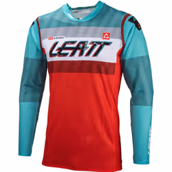 Leatt 5.5 Ultraweld 2024 Maillot de motocross, rouge-vert-bleu, taille M pour Hommes