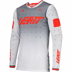 Leatt 4.5 Lite Gradient 2024 Maillot de motocross, gris-rouge, taille L pour Hommes