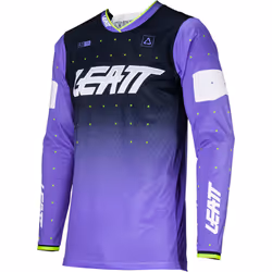 Leatt 4.5 Lite Gradient 2024 Maillot de motocross, noir-pourpre, taille XL pour Hommes