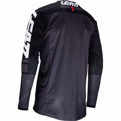 Leatt 4.5 X-Flow 2024 Maillot de motocross, noir-gris, taille M pour Hommes