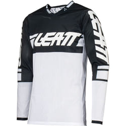 Leatt 4.5 X-Flow 2024 Maillot de motocross, noir-blanc, taille 2XL pour Hommes