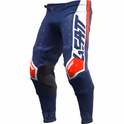 Leatt 4.5 Lite 2024 Pantalon de motocross, blanc-rouge-bleu, taille XL pour Hommes