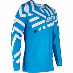 Leatt 3.5 Ride Pattern 2024 Ensemble maillot et pantalon de motocross, blanc-bleu, taille L pour Hommes - Vue supplémentaire 7