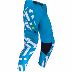 Leatt 3.5 Ride Pattern 2024 Ensemble maillot et pantalon de motocross, blanc-bleu, taille XL pour Hommes