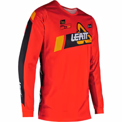 Leatt 3.5 Ride 2024 Ensemble maillot et pantalon de motocross pour enfants, noir-blanc-rouge, taille XL