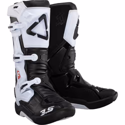 Leatt 3.5 2024 Bottes de motocross, noir-blanc, taille 42 pour Hommes