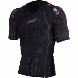 Leatt Body Tee ReaFlex Stealth Veste de protection à manches courtes, noir, taille M pour Hommes