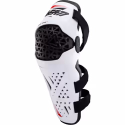 Leatt Dual Axis Pro Protège-genoux et tibias, blanc, taille 2XL pour Hommes
