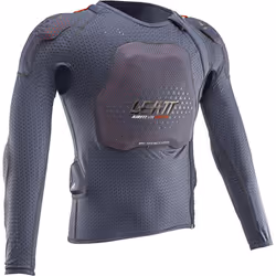 Leatt 3DF AirFit Lite Evo Veste de protection pour enfants, gris, taille L XL pour Des gamins