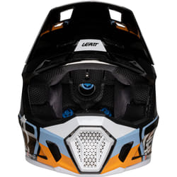 Leatt 7.5 Patch Casque de motocross avec lunettes, noir-blanc-orange, taille M pour Hommes