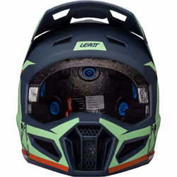 Leatt 3.5 Angled Casque de motocross avec lunettes, rouge-vert-bleu, taille M pour Hommes